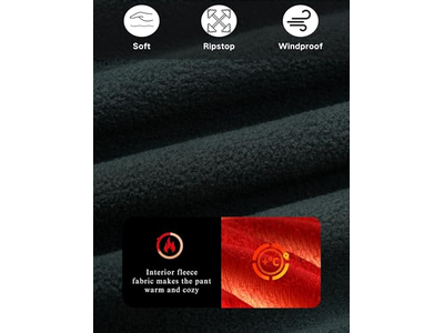 Men's Winter Pants Water Resistant Fleece 