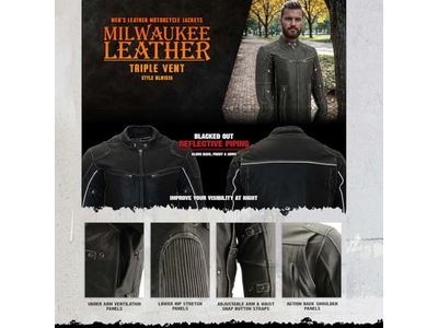 Mens Vintage Distressed Grey Leather 
