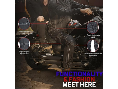 Mens Waterproof Armored Motorcycle Riding